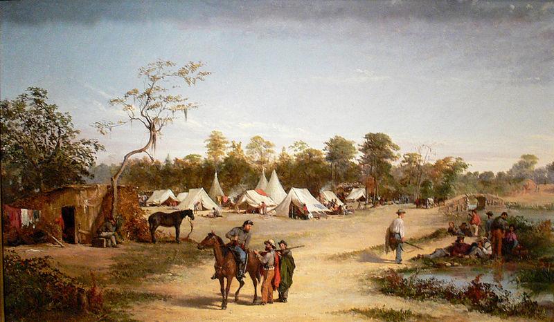 Conrad Wise Chapman The Fifty-ninth Virginia Infantry--Wise's Brigade, probably Sweden oil painting art